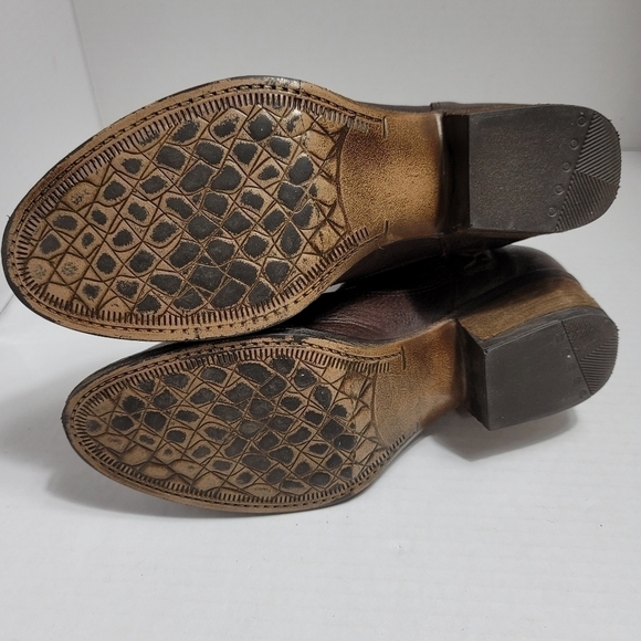 Sbicca Jeronimo Booties Brown Leather Strappy - Picture 6 of 8